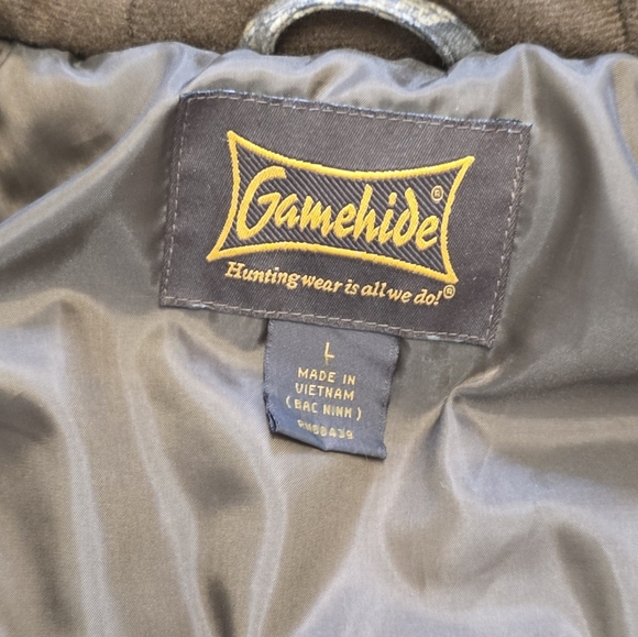 Gamehide Wind & Waterproof Insulated Flatland Parka Size Large Camouflage Warm - Picture 6 of 10